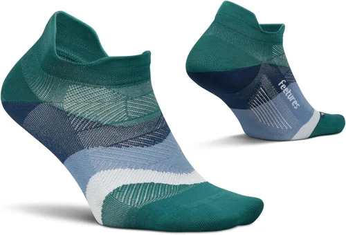 Vista 29 de Feetures Elite - Calcetines tobilleros ultraligeros que no se muestran - Calcetines deportivos con compresión dirigida Azul Ártico (1 par)