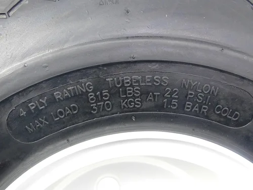 Vista 7 de MASSFX - Llanta para carrito de golf (18x8.5-8, con borde blanco MASSFX 8 x 7 4/4 Rim, paquete de 2).