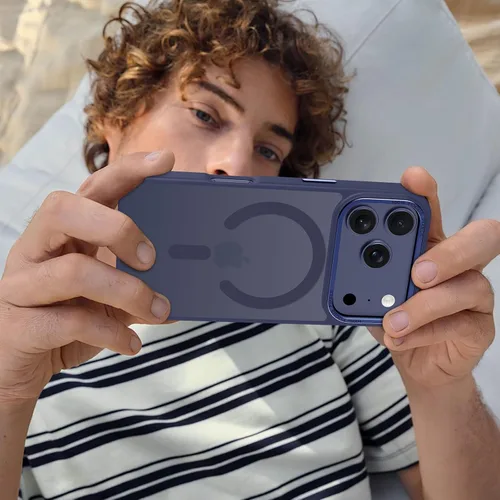 Vista 126 de Anuck - Funda magnética para iPhone 11 compatible con MagSafe, carcasa trasera mate translúcida dura, borde de TPU, delgada, resistente a impactos