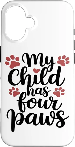 Vista 32 de My Child Has Four Paws Pet Parent Case for iPhone 17