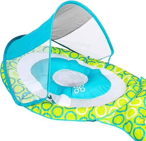 Vista 5 de SwimWays Baby Spring Float Mommy and Me with Canopy