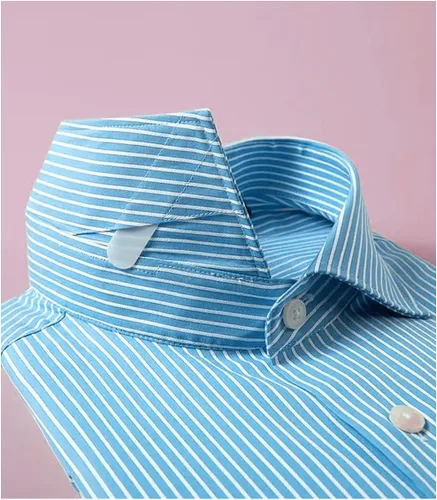 Vista 2 de 200 soportes de cuello de plástico para camisa de vestir para hombre, 3 tamaños