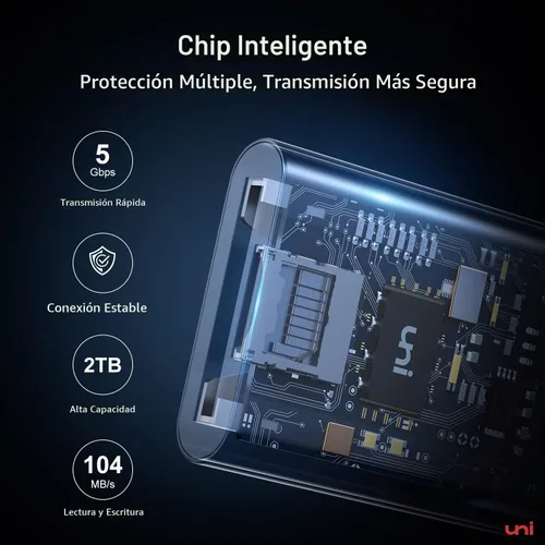 Vista 3 de uni Lector de tarjetas SD, adaptador USB 3.0 de alta velocidad a tarjeta micro SD, lector de tarjetas de memoria de aluminio para computadora