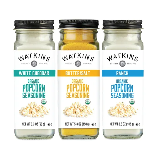 Vista 9 de Watkins Condimento orgánico gourmet de mantequilla y sal para palomitas de maíz, 5.3 onzas