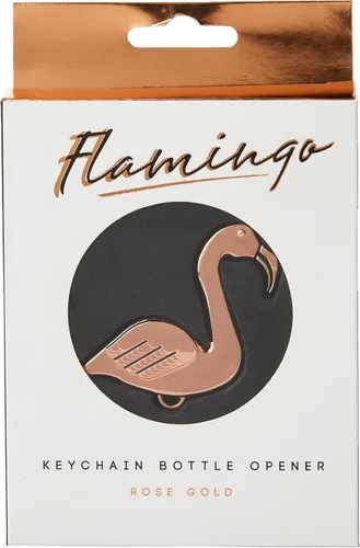 Vista 3 de Gift Republic Flamingo - Abrebotellas, mediano, rosa