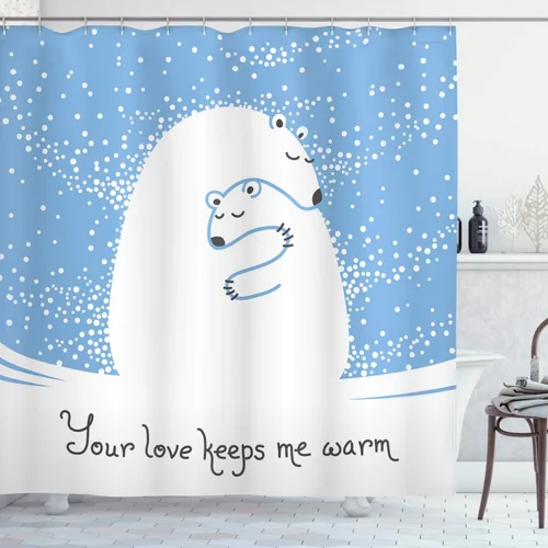 Vista 22 de Ambesonne Cortina de ducha retro, diseño clásico de rayas verticales, imagen, imagen antigua, obra de arte, juego de decoración de baño de tela