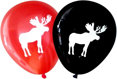 Vista 3 de Globos de alce (16 piezas) de Nerdy Words (rojo)
