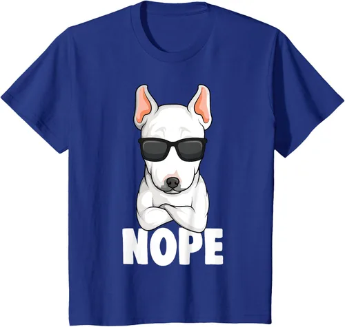 Vista 40 de Camiseta de perro Bull Terrier para niños y mujeres, Negro