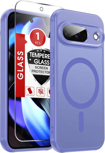 Vista 233 de LeYi Funda para teléfono Samsung-S23: protector de pantalla e imán MagSafe Púrpura
