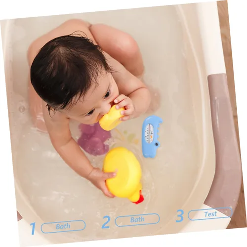 Vista 4 de Toddmomy 2pcs Termómetro de Baño Termómetro de Temperatura del Agua para Bañera Hd Display Pp