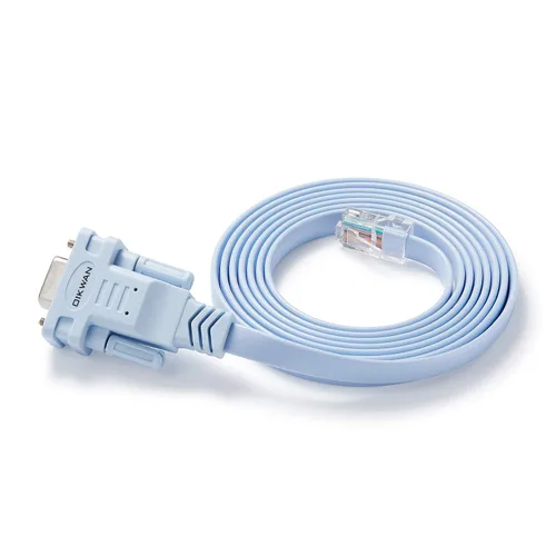 Vista 3 de Cable de consola DB9 a RJ45, compatible con Cisco Routers Switches Firewalls CAB-CONSOLE-RJ45
