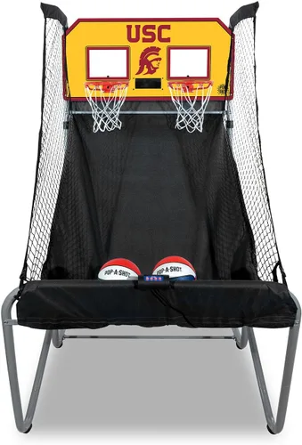 Vista 31 de Pop-A-Shot - Home Dual Shot with NCAA Graphics l Sensor Scoring l 16 Game Modes l 7 Balls l Foldable Storage l for All NCAA Fans