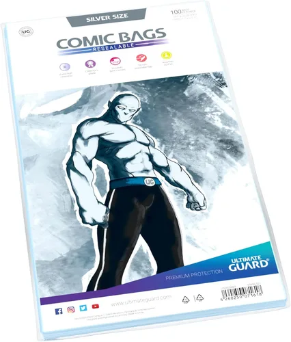 Vista 2 de Ultimate Guard Bolsas de cómic plateadas resellables