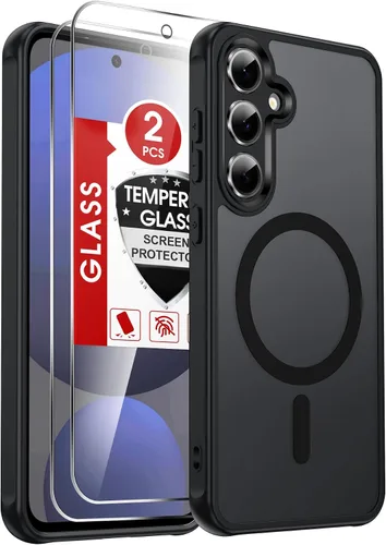 Vista 298 de LeYi Funda para teléfono Samsung-S23: protector de pantalla e imán MagSafe Púrpura