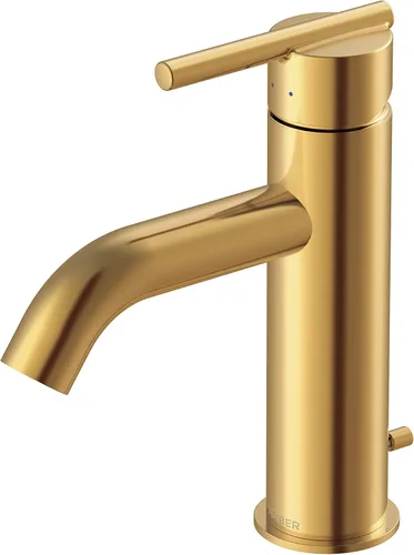 Vista 11 de Parma 2H - Grifo de lavabo con drenaje emergente de metal de 1.2 gpm, bronce cepillado