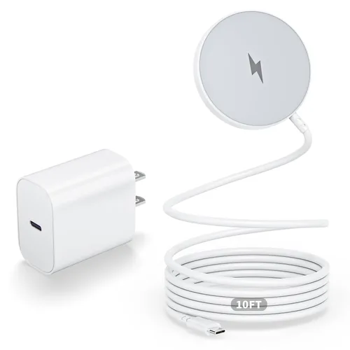 Vista 10 de Cargador inalámbrico para iPhone, 15 W rápido Apple Mag-Safe cargador magnético de carga para iPhone 17Pro Max/16 Pro Max/16Pro/16/iPhone 15Pro
