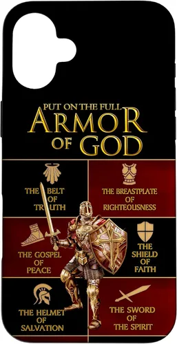 Vista 23 de Warrior of God Put On The Full Armor of God Funda para iPhone 17