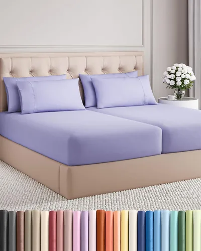 Vista 57 de Juego de sábanas Twin de 4 piezas - Cómodo, transpirable y refrescante - Juego de ropa de cama de lujo de hotel ultrasuave con bolsillos profundos