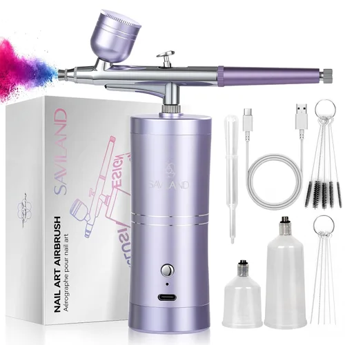 Vista 13 de Kit de Limpieza de Aerógrafo SAVILAND: Kit de Limpieza de Aerógrafo Instantáneo 240ml de 10S, Libre de Acetona con Bajo Olor, Incluye Cepillo