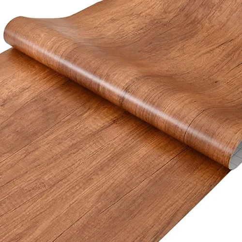 Vista 12 de Papel de contacto de madera autoadhesivo, película de vinilo de madera de 11.8 x 39.37 pulgadas, papel tapiz de madera impermeable y extraíble Grano