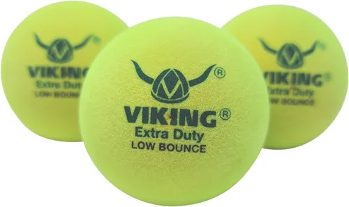 Vista 3 de Viking Pelotas de tenis de plataforma extra resistente, paquete de 3, color amarillo