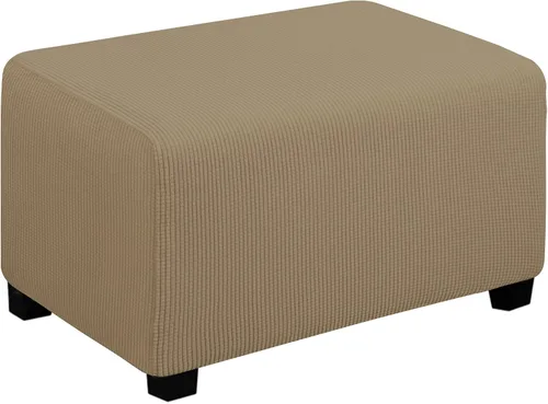 Vista 102 de Easy-Going Funda Elástica para Otomana Taburete de Almacenamiento Plegable Protector de Muebles Funda Rectangular Suave con Parte Inferior Elástica