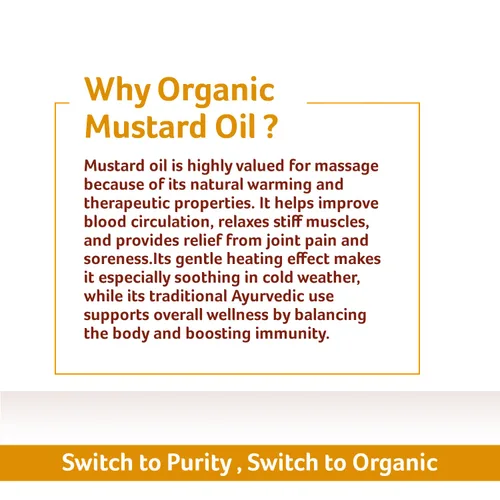 Vista 6 de Organic Tattva Aceite de mostaza prensado en frío (1 litro) – Aceite de mostaza orgánico fresco sin refinar para el cabello, cuidado de la piel