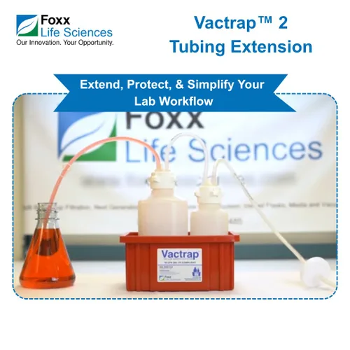 Vista 5 de Foxx Life Sciences Extensión de tubo TPE Vactrap 300-0001-FLS, 4 pies, con filtro de ventilación de PTFE de 0.2um