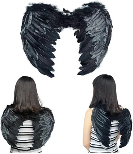 Vista 2 de Angel Wings for Kids Angel Costume Adult Feather Wingsare-Used for Halloween Christmas Party Cosplay