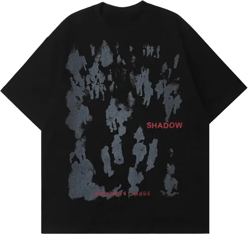 Vista 3 de Aelfric Eden Camisetas gráficas de gran tamaño unisex con estampado de graffiti