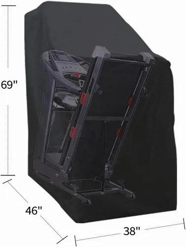 Vista 2 de Cubierta grande impermeable para caminadora para exteriores, plegable, a prueba de polvo