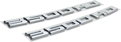 Vista 3 de 2 emblemas cromados 3500HD Sierra Silverado para puerta, placa de nombre, 2500 HD, apto para Silverado (plateado)