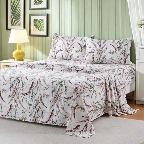 Vista 60 de Bedlifes Juego de sábanas refrescantes de 3 piezas tamaño individual con mezcla de rayón derivado de bambú, suave y transpirable, bolsillo profundo