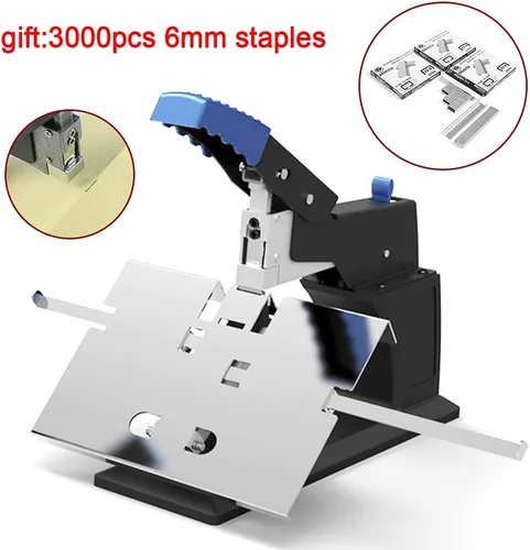 Vista 3 de Grapadora industrial resistente, grapadora manual A3 Desktop Saddle Stitchers Saddle Saddle Stitchers Saddle Stitching Grapadora Máquina