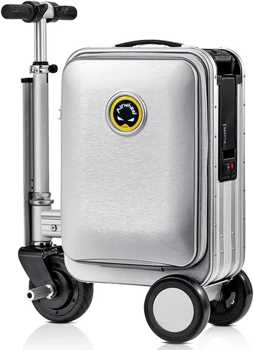 Vista 2 de SE3S Smart Riding Luggage Electric Suitcase Scooter with Removable Battery (silver)