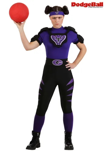 Vista 7 de Disfraz de Globo Gym Purple Cobra para Mujer de Dodgeball Multicolor