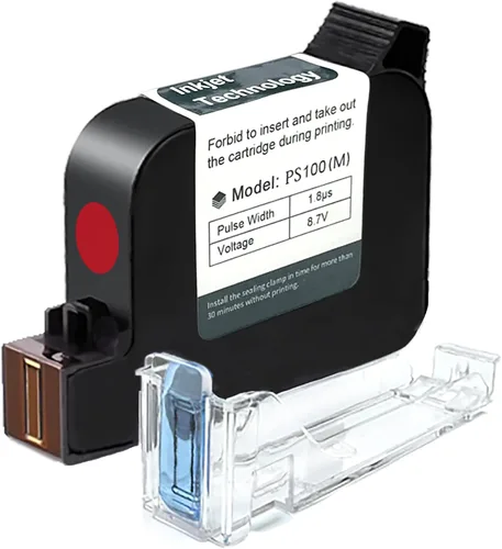 Vista 22 de Phezer Cartucho de tinta solvente de secado rápido original de repuesto PS100 impresora de inyección de tinta portátil y mini impresora de inyección
