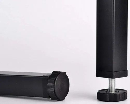 Vista 5 de zoele Patas ajustables de metal para patas de cama, soporte para pies de cama/resistente, fácil de instalar, marco central de cama, patas de soporte