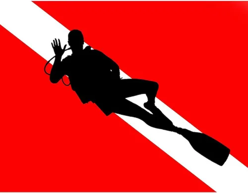 Vista 3 de CafePress Scuba Flag Diver Taza de café de cerámica de 11 oz (11.0 fl oz)
