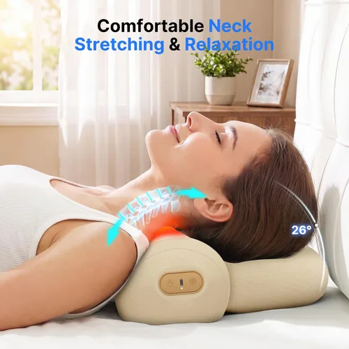 Vista 5 de Almohada masajeadora de cuello Shiatsu con masaje, calor y tracción Avena