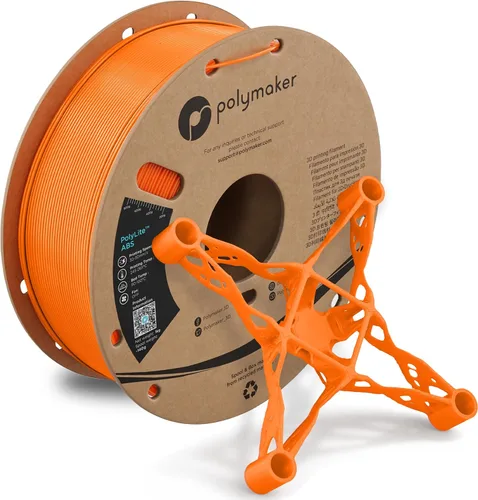 Vista 25 de Polymaker Filamento ABS Pro para impresora 3D de 0.069 pulgadas, color negro, ABS de grado de ingeniería de 2.2 lbs con alta resistencia al calor