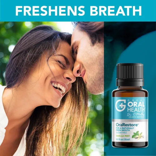Vista 7 de OraRestore - Tratamiento para el mal aliento para adultos Halitosis: concentrado de enjuague oral formulado por dentistas, aceite dental líquido