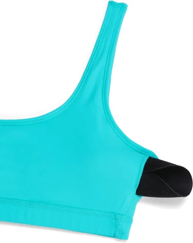 Vista 26 de CRZ YOGA Butterluxe - Mini brasier para mujer, cuello redondo, de bajo impacto, inalámbrico, deportivo, yoga, acolchado, para entrenamiento