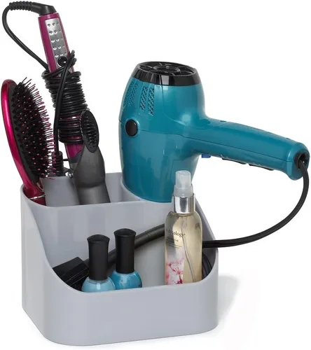 Vista 2 de Spectrum Diversified Contour - Organizador para el cuidado del cabello, color plateado