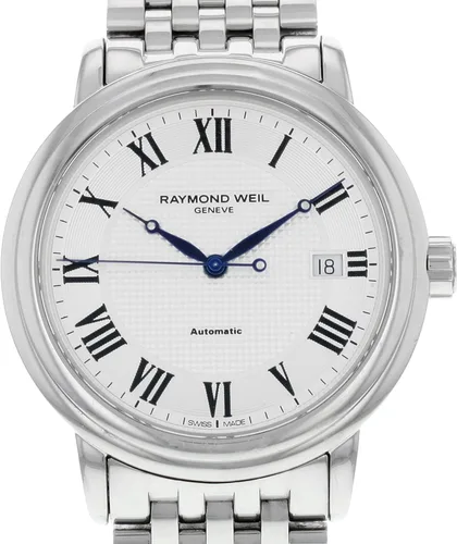 Vista 2 de Raymond Weil Maestro Dial de plata SS reloj masculino automático 2837-ST-00659