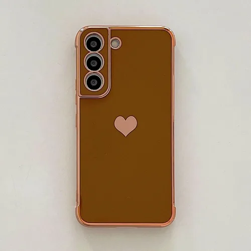 Vista 150 de phylla Funda de teléfono compatible con Samsung Galaxy A12 de 6.5 pulgadas, lindo corazón chapado en oro, elegante funda de lujo para mujer