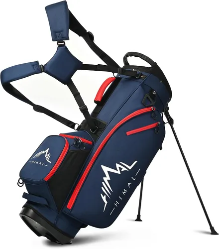 Vista 9 de GoHimal Lightweight 14-Way Golf Stand Bag for Men & Women Durable Club Bag, Dual Straps, Multiple Pockets, Rain Hood Included