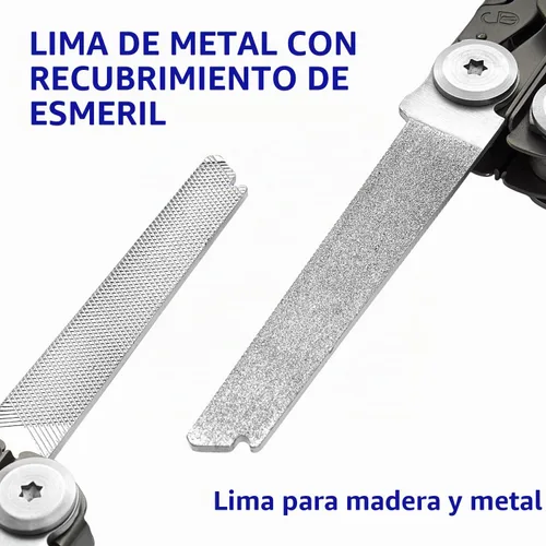 Vista 4 de ROCKTOL Multiherramienta, alicates multiherramienta 19 en 1 con mango chapado en titanio, bloqueo de seguridad, herramienta EDC ligera y funda