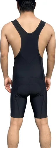 Vista 7 de sponeed Pantalones cortos de ciclismo para hombre, con relleno transpirable, UPF 50+