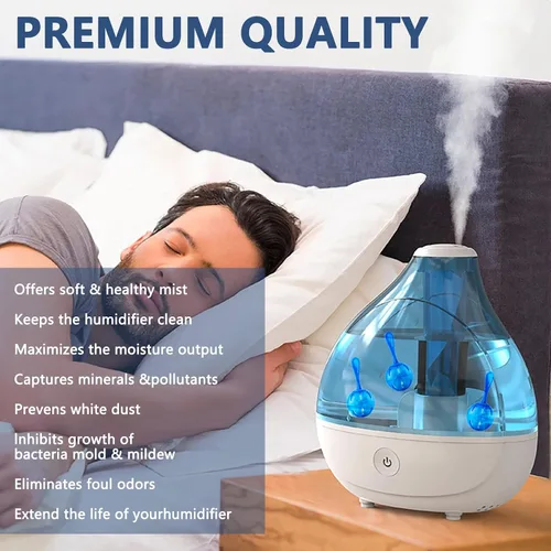 Vista 5 de Limpiador de Tanque de Humidificador, Bola de Limpieza de Desmineralización Raipoment, Compatible con Humidificadores de Vapor, Pecera, Purifica